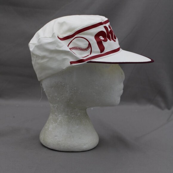 COPY - Philadelphia Phillies Hat (VTG) - 1980s Painter Cap by AJD - Adult Stret… - Picture 7 of 9